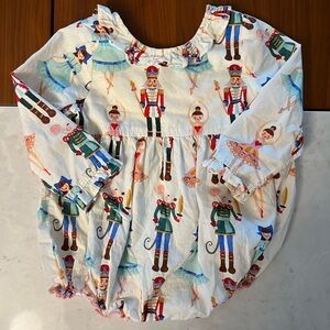 Pink Chicken Princess Diana Bubble Nutcracker Ballet Holiday Christmas 6-12 M